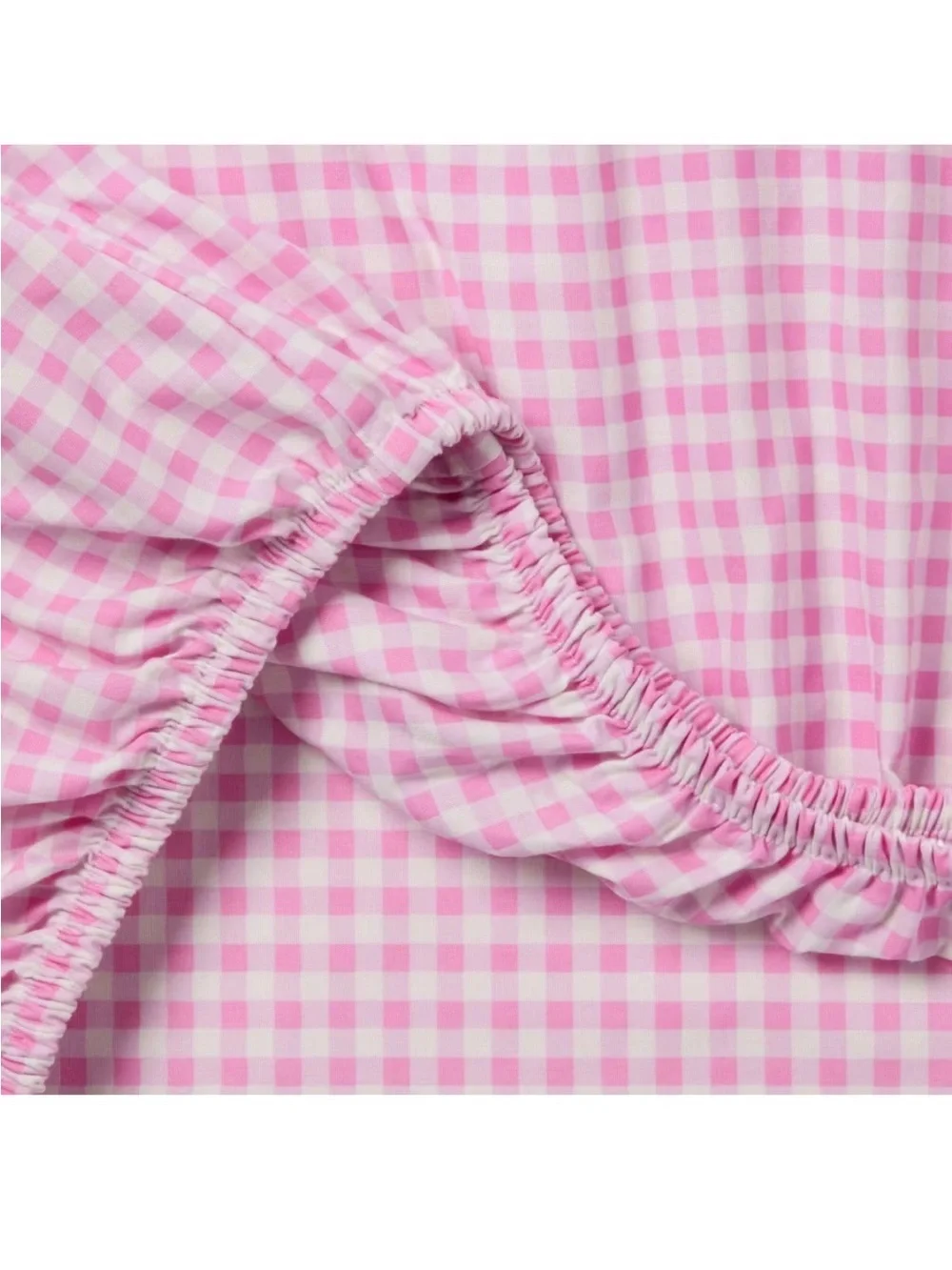 Precious Pink Gingham FULL Sheet Set - Cotton ~ NEW